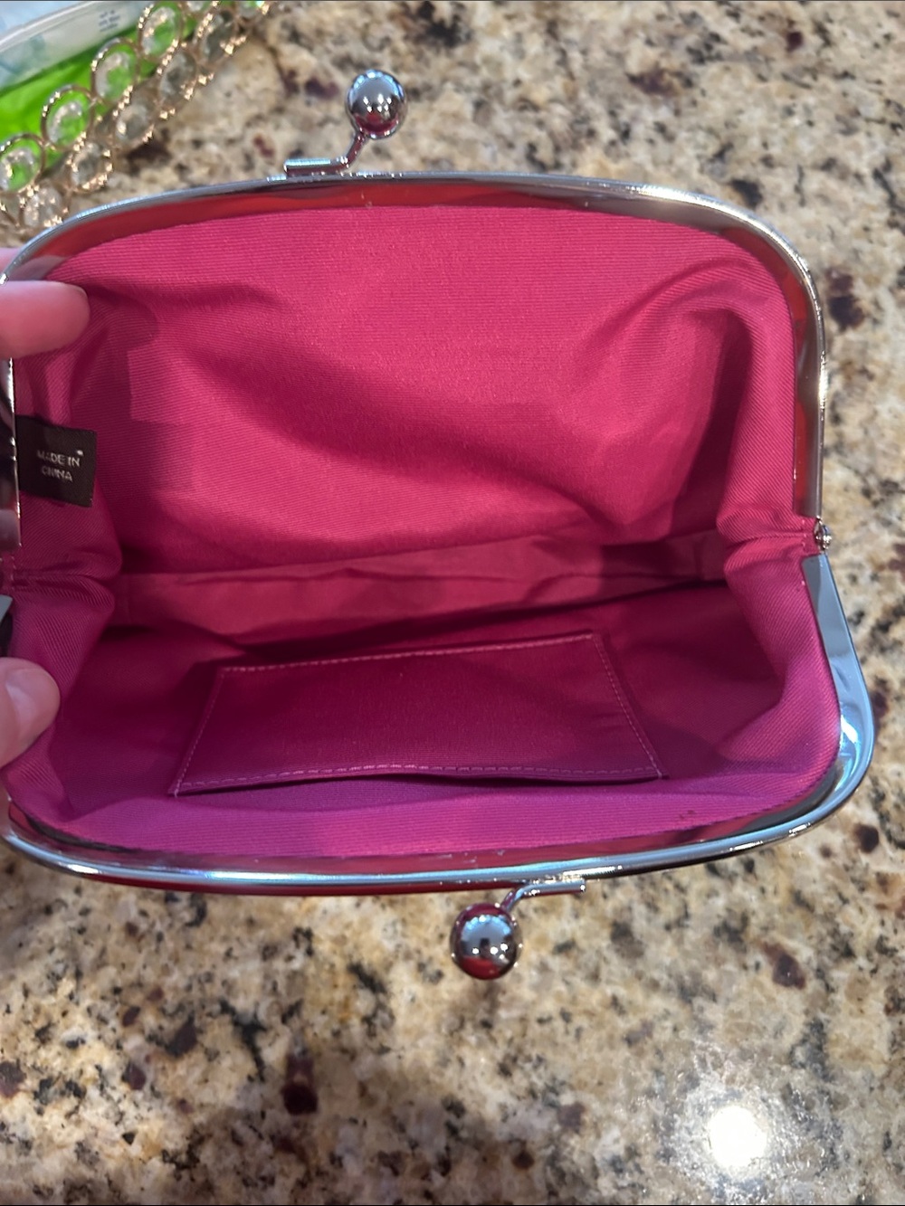 Coach Zebra Print Kiss-Lock clutch - Picture 6 of 7